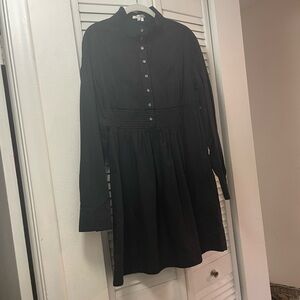 Black Button-Up Women's dress